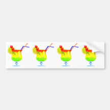 Rainbows Tropical Drink Bumper Stickers