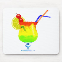 Rainbows Tropical Drink Mouse Pad