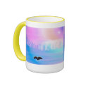 Rainbows & Waves mugs by Perlyyyy Rainbows & Waves mugs