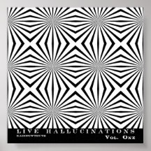Rainbowtruth Live Hallucinations Optical Illusion Poster