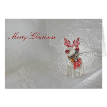 Raindeer Christmas Greeting Card