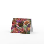 Raindropped Flowers notecard