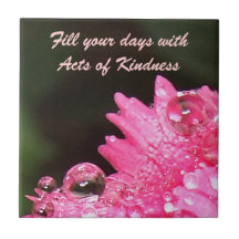 Raindrops Art Decor Tile
