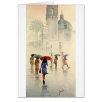 RAINDROPS, BALBOA PARK, SAN DIEGOCALIFORNIA CARD