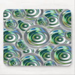 Raindrops Mousemat Blue/Green