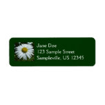 Raindrops on Daisy Return Address Label