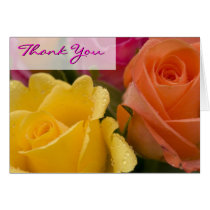 Raindrops on Roses Thank You Card