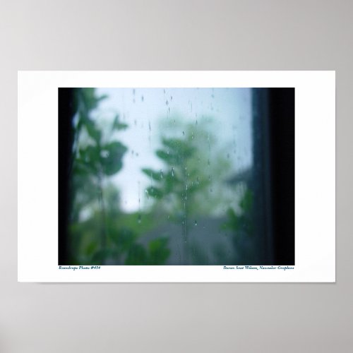 Raindrops on Window: Photo #434 print