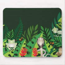 Rainforest Creatures Mousepad by naturespaintbox Rainforest Creatures Mousepad
