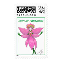 Rainforest Orchid Fairy Postage postage