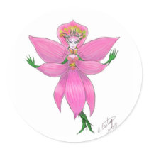 Rainforest Orchid Fairy stickers