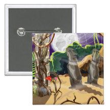 rainforest pinback buttons