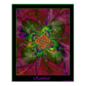 Rainforest poster - green border posters