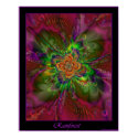 Rainforest poster - purple border posters