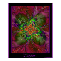 Rainforest poster - purple border posters by KelleyArt Rainforest poster - purple border posters
