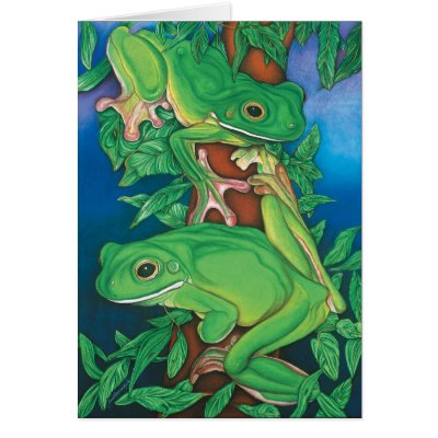 Rainforest Rendezvous Card by naturespaintbox