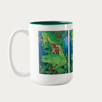"Rainforest Rendezvous" Mug by naturespaintbox "Rainforest Rendezvous" Mug
