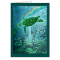 Rainforest Sea Turtle card