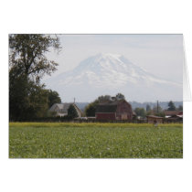 Rainier Mountain barn and farm cards by sbkerrick Rainier Mountain barn and farm cards