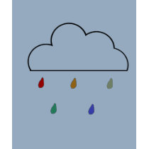 raining colour t-shirts
