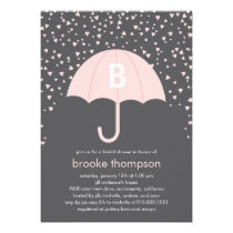 Raining Love Bridal Shower Invitation (Pink)