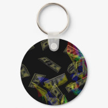 Raining money keychains