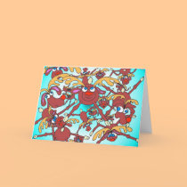 raining reindeer cards