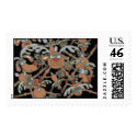 raining reindeer postage