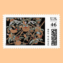 raining reindeer stamps