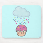 Raining Sprinkles on Cupcake