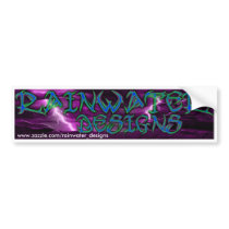 RAINWATER DESIGNS BUMPER STICKER bumper stickers by Rainwater_Designs RAINWATER DESIGNS BUMPER STICKER bumper stickers
