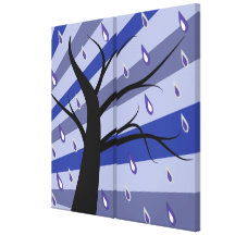 Rainy Blues Canvas Print