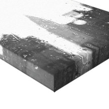 Rainy Chrysler Wrapped Canvas Print
