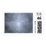 Rainy cloudy stormy sky. Gray and Blue. Stamp