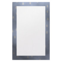 Rainy cloudy stormy sky. Gray and Blue. Personalized Stationery