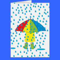 rainy day card cards