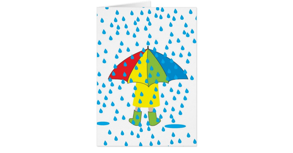 rainy day card | Zazzle