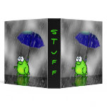 Rainy Day Frog Binder