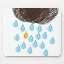 Rainy Day Furball Mouse Pad