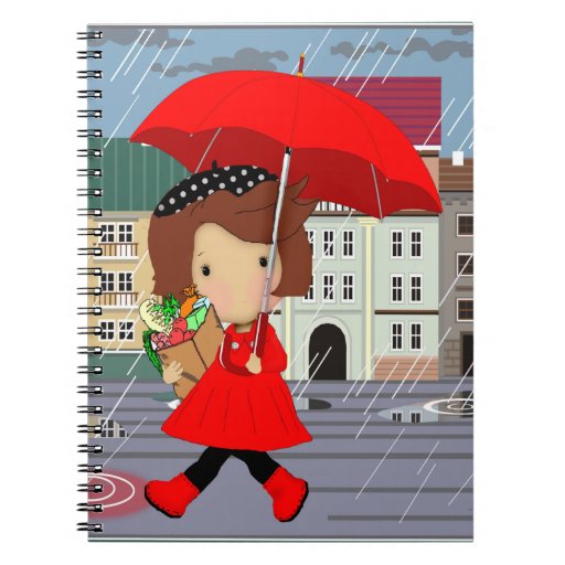 Rainy Day Girl Notebook