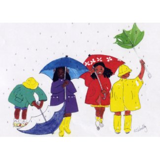 Rainy Day Kids card