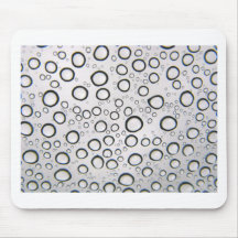 Rainy day rain drops mouse pads
