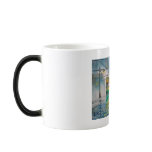 rainy day romantic couple umbrella tram painting coffee mug