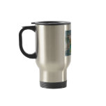 rainy day romantic couple umbrella tram painting mug