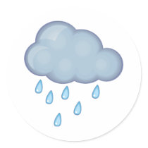 rainy day sticker