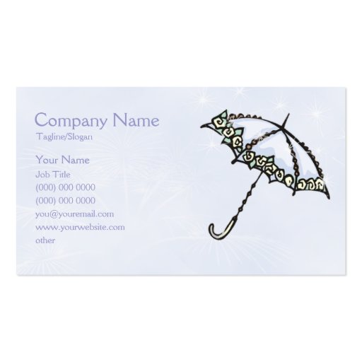 Rainy Dayz Business Card Templates (front side)