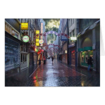 Rainy Morning -- Amsterdam in November Greeting Cards