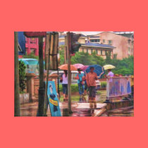 Rainy Morning in Beijing canvas prints