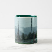 Rainy Mountain Day Coffee Mugs