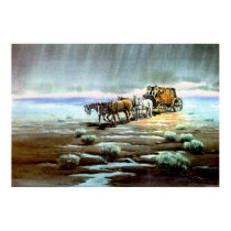RAINY STAGE by SHARON SHARPE posters
